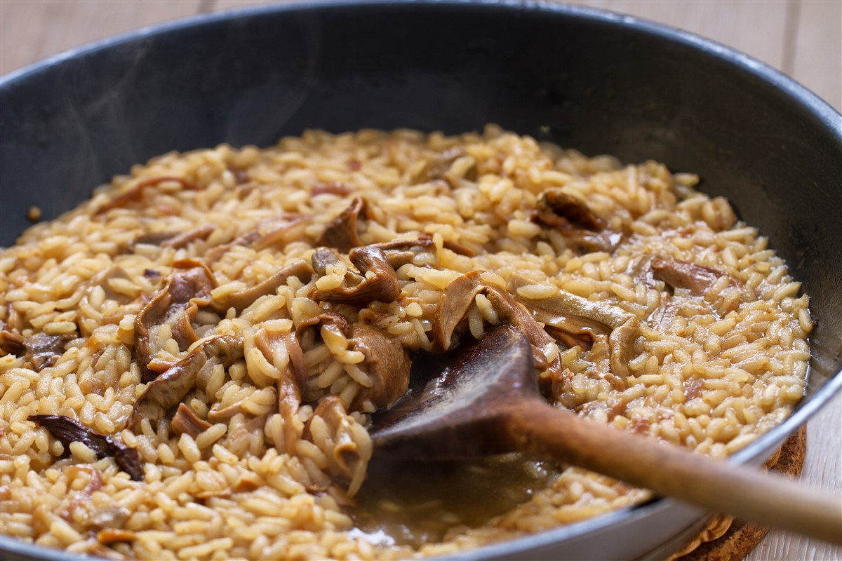 Risotto crémeux aux cèpes et marrons d'automne