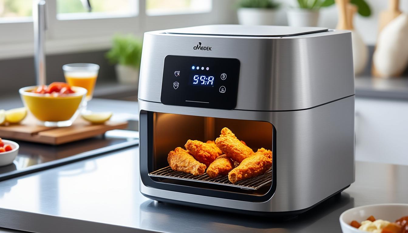 découvrez le guide complet de l'air fryer medek : des instructions simples pour son utilisation, des astuces pratiques et des recettes incontournables pour préparer des plats délicieux et sains. transformez votre cuisine avec l'air fryer et savourez des mets croustillants sans culpabilité !
