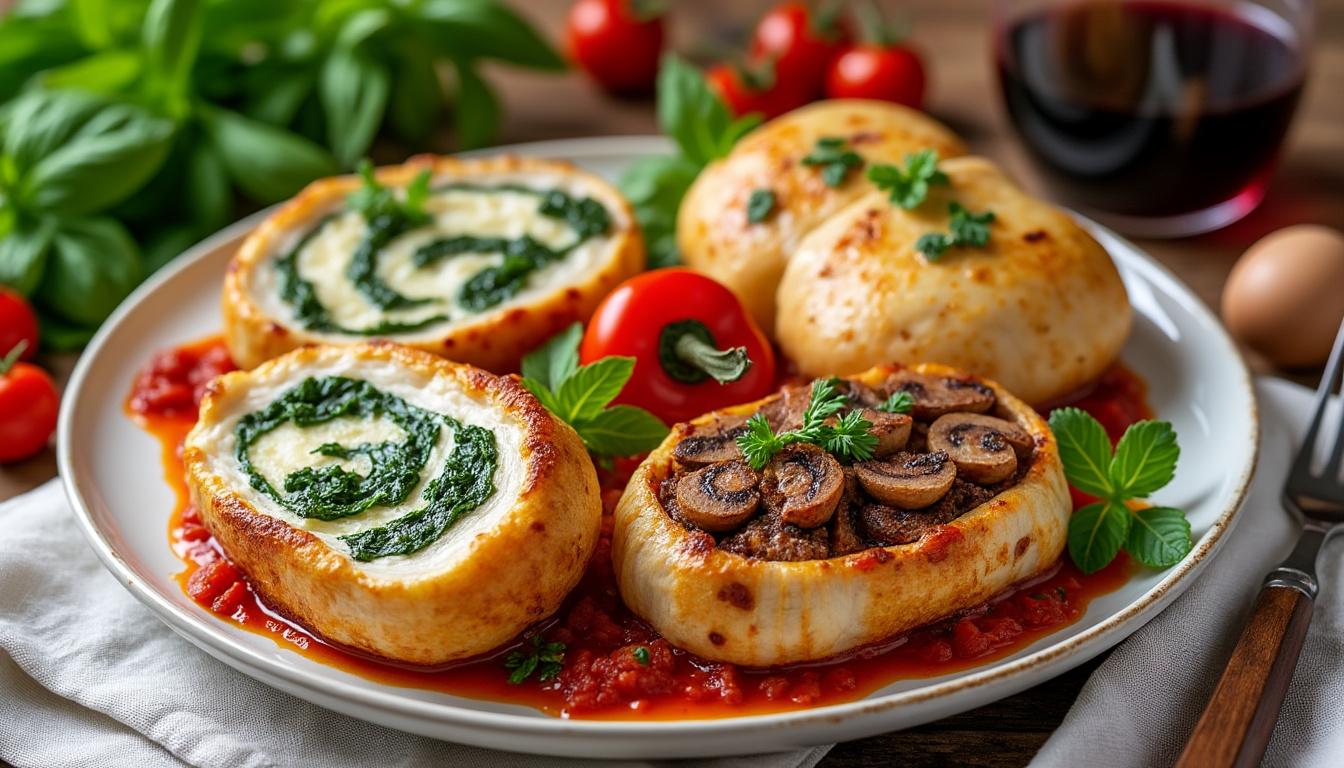 découvrez nos meilleures recettes de poulet farci à l'italienne : faciles, savoureuses et idéales pour régaler toute la famille ou impressionner vos invités à table !