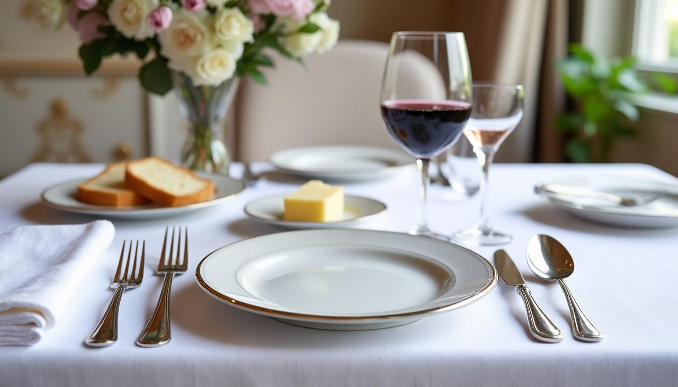 découvrez comment placer vos couverts en fin de repas pour respecter les règles de l’art de la table et impressionner vos convives lors d’un repas parfait.