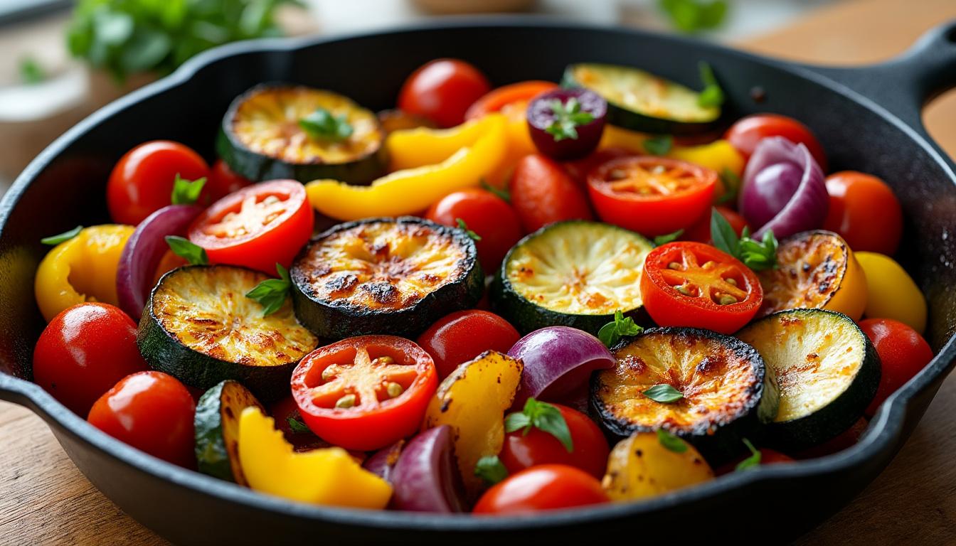 découvrez comment préparer rapidement des légumes rôtis à la poêle, une recette simple et savoureuse pour des repas sains et gourmands au quotidien.