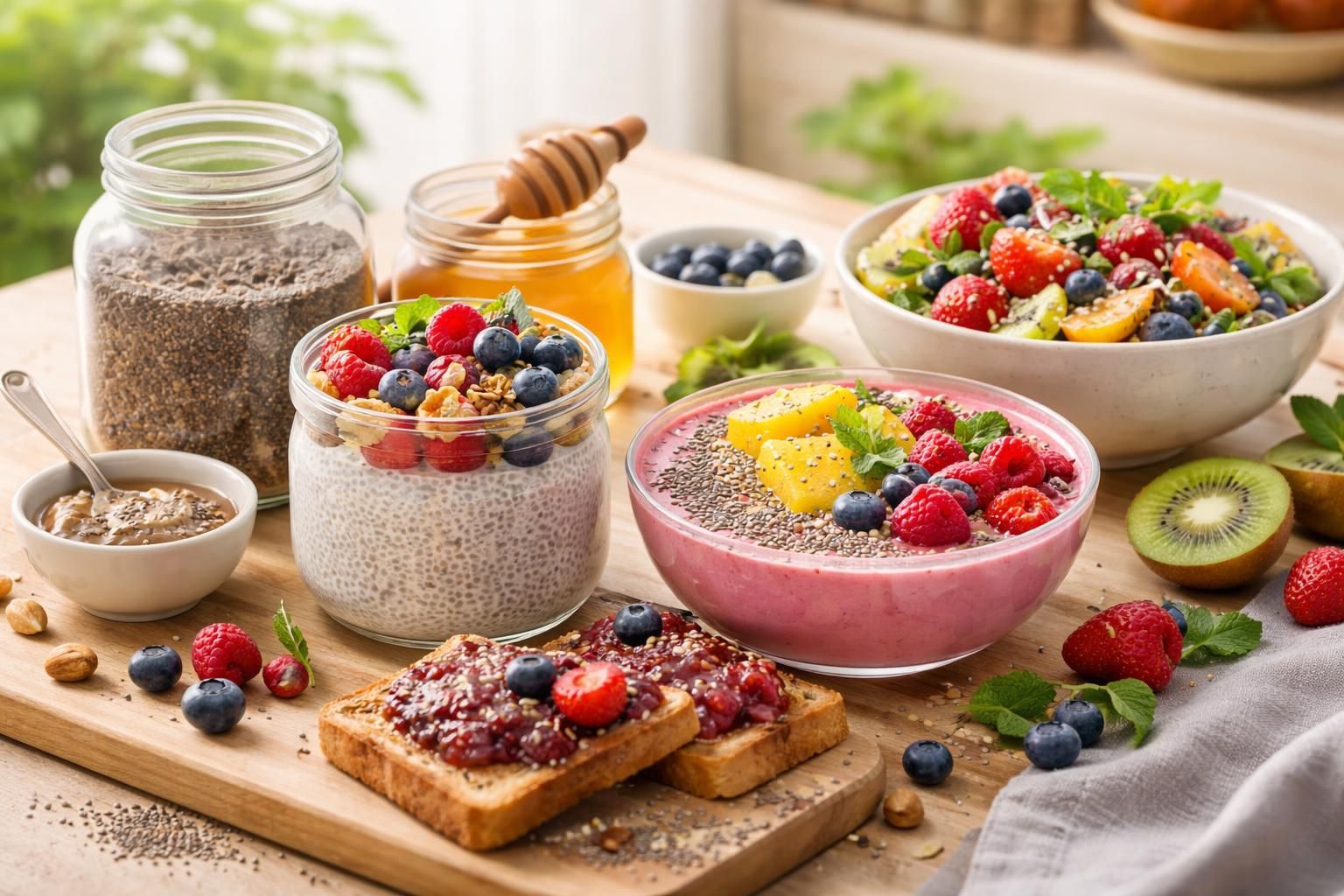 découvrez des recettes originales et savoureuses à base de graines de chia pour bien commencer vos matinées en pleine santé.