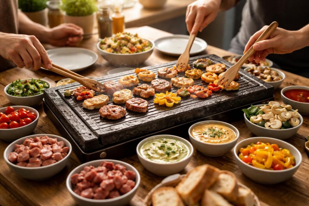 découvrez nos conseils pour maîtriser la cuisson à la pierrade et réussir un repas convivial et savoureux à chaque fois.
